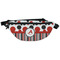 Red & Black Dots & Stripes Fanny Pack - Front