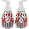 Red & Black Dots & Stripes Foam Soap Bottle Approval - White