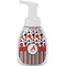 Red & Black Dots & Stripes Foam Soap Bottle - White