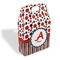 Red & Black Dots & Stripes Gable Favor Box (Personalized)