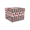 Red & Black Dots & Stripes Gift Box with Lid - Canvas Wrapped - Small (Personalized)