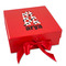 Red & Black Dots & Stripes Gift Boxes with Magnetic Lid - Red - Front