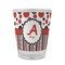 Red & Black Dots & Stripes Glass Shot Glass - 1.5 oz - Set of 4 (Personalized)