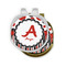 Red & Black Dots & Stripes Golf Ball Marker Hat Clip - PARENT/MAIN