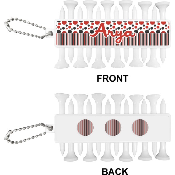 Red & Black Dots & Stripes Golf Buddy (Approval)