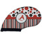 Red & Black Dots & Stripes Golf Club Covers - FRONT