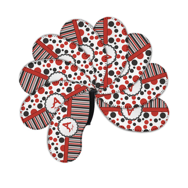 Red & Black Dots & Stripes Golf Club Covers - PARENT/MAIN (set of 9)