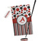 Red & Black Dots & Stripes Golf Gift Kit (Full Print)