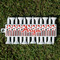Red & Black Dots & Stripes Golf Tees & Ball Markers Set - Front