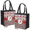 Red & Black Dots & Stripes Grocery Bag - Apvl