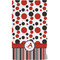 Red & Black Dots & Stripes Hand Towel (Personalized)