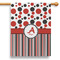 Red & Black Dots & Stripes House Flags - Single Sided - PARENT MAIN