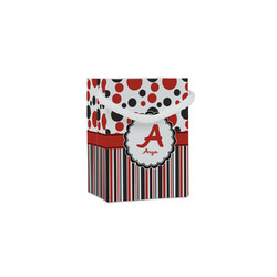 Red & Black Dots & Stripes Jewelry Gift Bags (Personalized)