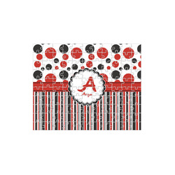 Red & Black Dots & Stripes 110 pc Jigsaw Puzzle (Personalized)