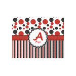 Red & Black Dots & Stripes 252 pc Jigsaw Puzzle (Personalized)