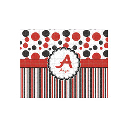 Red & Black Dots & Stripes 252 pc Jigsaw Puzzle (Personalized)