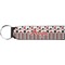 Red & Black Dots & Stripes Keychain Fob (Personalized)