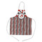 Red & Black Dots & Stripes Kid's Apron w/ Name and Initial