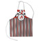 Red & Black Dots & Stripes Kid's Apron - Small (Personalized)