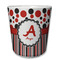Red & Black Dots & Stripes Plastic Tumbler 6oz (Personalized)
