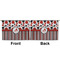 Red & Black Dots & Stripes Large Zipper Pouch Approval (Front and Back)