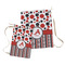 Red & Black Dots & Stripes Laundry Bag - Both Bags