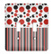 Red & Black Dots & Stripes Personalized Light Switch Cover (2 Toggle Plate)