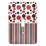 Red & Black Dots & Stripes Light Switch Cover
