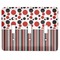 Red & Black Dots & Stripes Light Switch Covers (3 Toggle Plate)