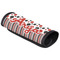 Red & Black Dots & Stripes Luggage Handle Wrap (Angle)