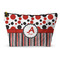 Red & Black Dots & Stripes Makeup Bag - Small - 8.5"x4.5" (Personalized)