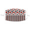 Red & Black Dots & Stripes Adult Cloth Face Mask - XLarge