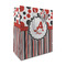 Red & Black Dots & Stripes Medium Gift Bag (Personalized)