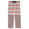 Red & Black Dots & Stripes Mens Pajama Pants - Flat