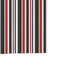 Red & Black Dots & Stripes Microfiber Dish Rag - DETAIL