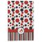 Red & Black Dots & Stripes Microfiber Dish Towel - APPROVAL