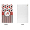Red & Black Dots & Stripes Microfiber Golf Towels - APPROVAL