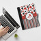 Red & Black Dots & Stripes Notebook Padfolio - LIFESTYLE (large)
