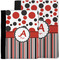 Red & Black Dots & Stripes Notebook Padfolio - MAIN