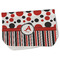 Red & Black Dots & Stripes Burp Cloth - Fleece w/ Name and Initial