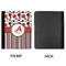 Red & Black Dots & Stripes Padfolio Clipboards - Large - APPROVAL