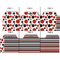 Red & Black Dots & Stripes Page Dividers - Set of 6 - Approval