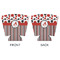 Red & Black Dots & Stripes Party Cup Sleeves - with bottom - APPROVAL