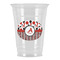 Red & Black Dots & Stripes Party Cups - 16oz (Personalized)