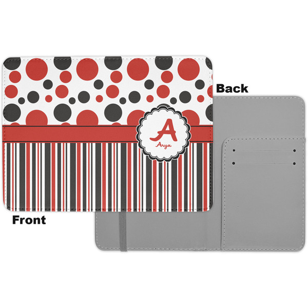 Red & Black Dots & Stripes Passport Holder - Apvl