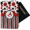 Red & Black Dots & Stripes Passport Holder - Fabric (Personalized)