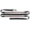 Red & Black Dots & Stripes Personalized Dog Leash