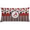 Red & Black Dots & Stripes Personalized Pillow Case