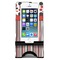 Red & Black Dots & Stripes Phone Stand w/ Phone