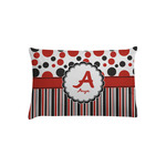 Red & Black Dots & Stripes Pillow Case - Toddler (Personalized)